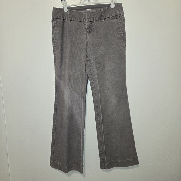 VTG Y2K Gap Stretch Low Rise Flare Corduroy Pants Womens Size 2  Gray - Picture 1 of 5